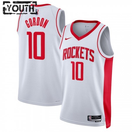 Barn Houston Rockets Tröja Eric Gordon 10 Nike 2022-23 Association Edition Vit Swingman